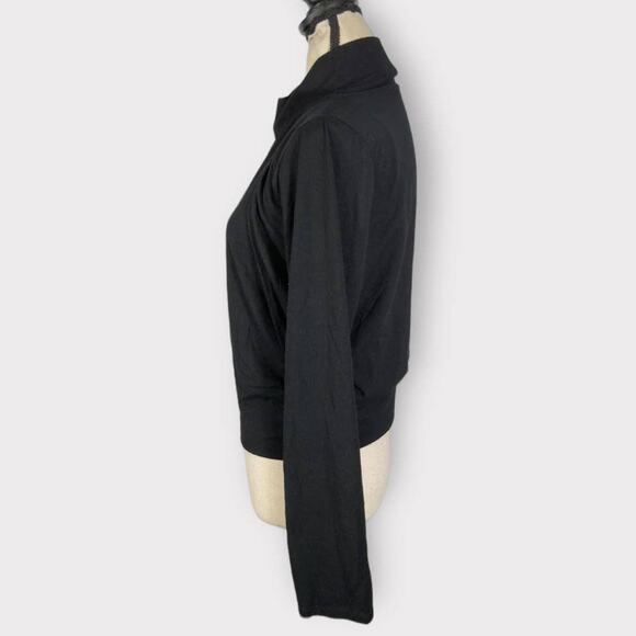 ASTR The Label Black Long Sleeve Mock Neck Shrug Women's Size XL NWT - Picture 4 of 10